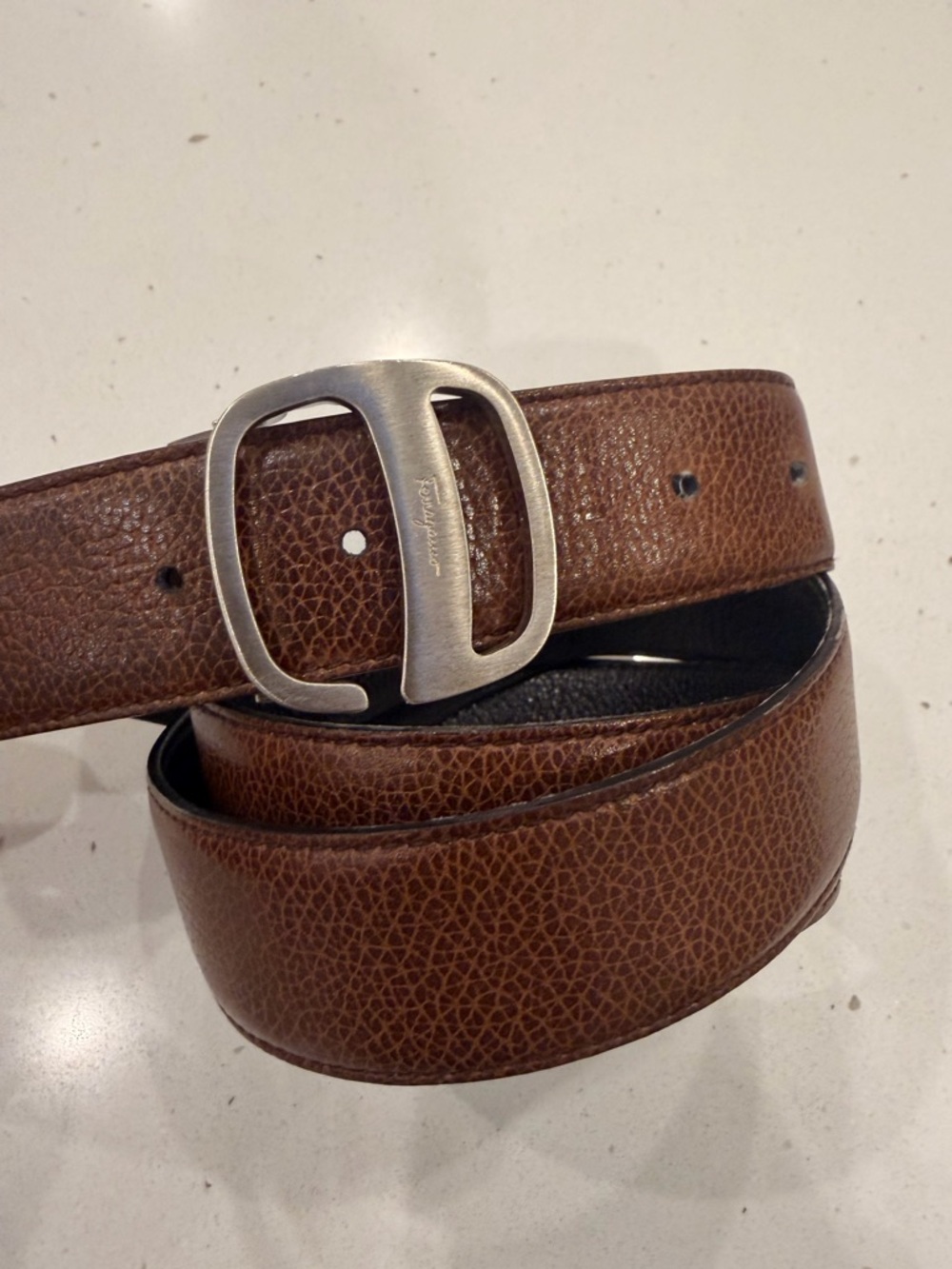 Salvatore Ferragamo Belt 38 inch
Black /Brown Belt